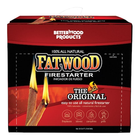 Better Wood Products Better Wood Products Fatwood Pine Resin Stick Fire Starter 15 min 0.25 cu ft 09910